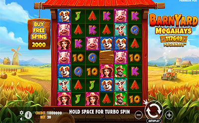 BarnYard Megaways slotimäng FireSpin Eesti online kasiinos