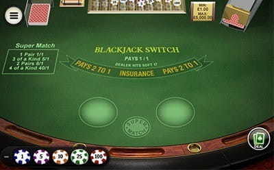 Blackjack Switch Mängu Variant