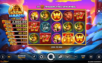 The Blazing Mammoth Online Slot at Chanz
