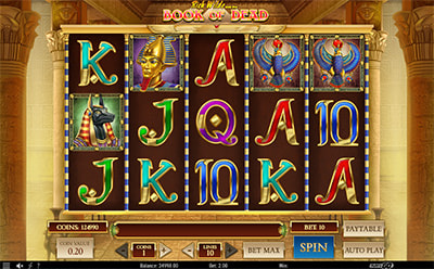 Book of Dead slotimäng Paf Eesti online kasiinos