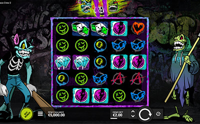 Chaos Crew 2 slotimäng Eesti mängijatele Wisho online kasiinos