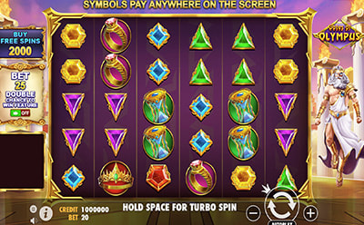 Gates of Olympus slotimäng Nutz Eesti online kasiinos