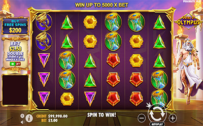 Gates of Olympus slotimäng Optibet Eesti online kasiinos