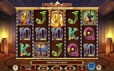 Legacy of Dead slotimäng Kanuuna Eesti online kasiinos