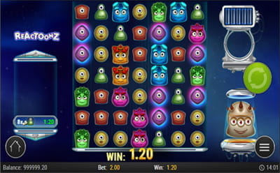 Reactoonz mobiilne slott