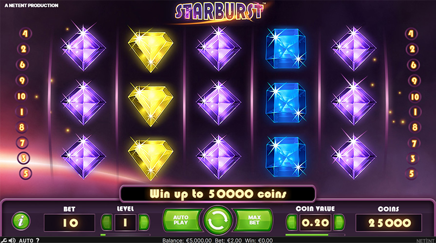 Mängige Starburst online slotti tasuta