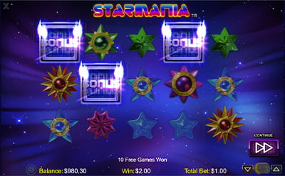 Starmania sloti kiirspinn