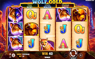 Wolf Gold Sloti boonusmäng