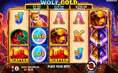 Wolf Gold slotimäng Tonybet Eesti online kasiinos